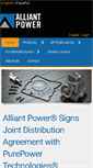 Mobile Screenshot of alliantpower.com